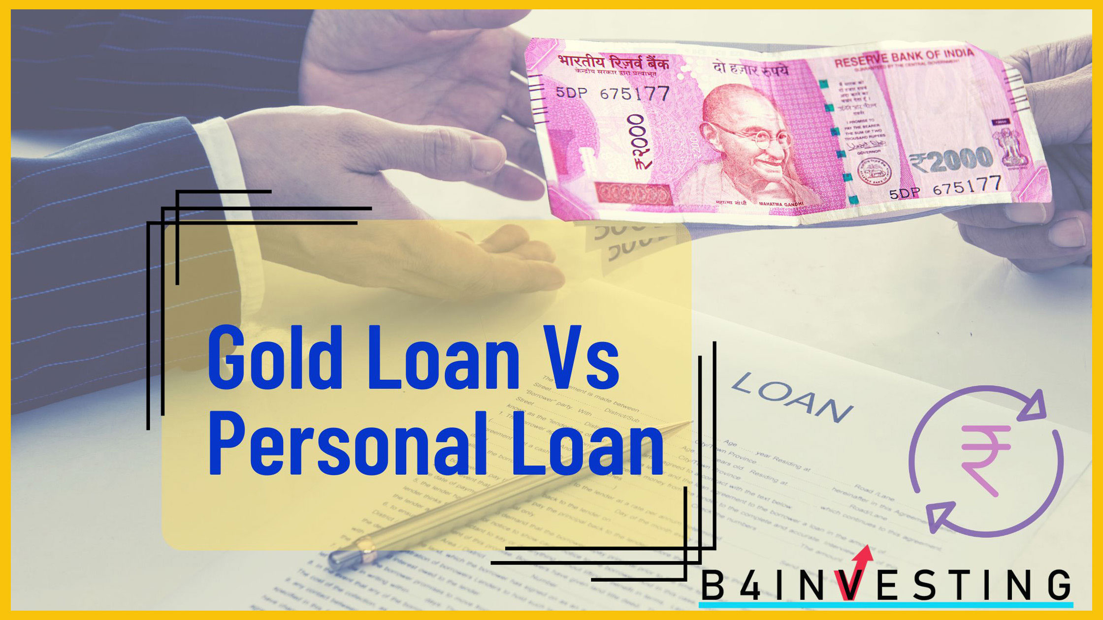 gold loan vs personal loan